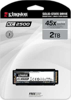 Kingston KC2500 SSD 2TB τύπου M.2 με σύνδεση PCI Express 3.0 SKC2500M8/2000G