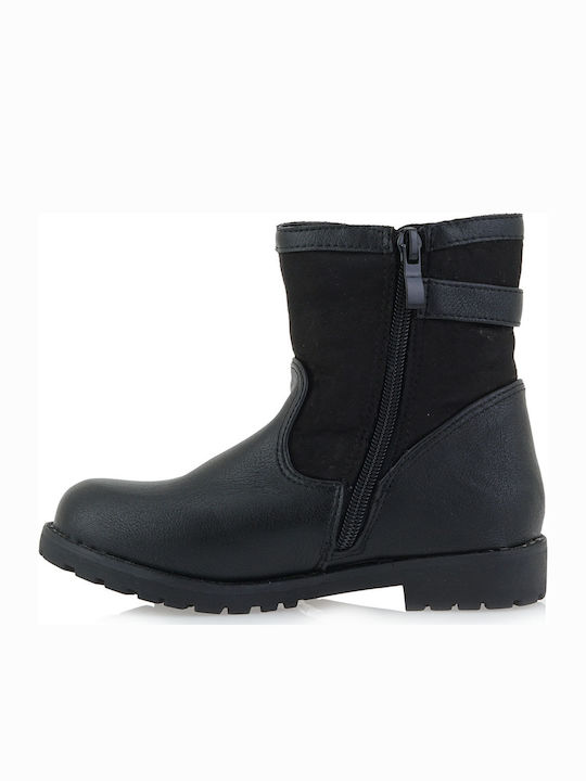 Kids Boots with Zipper Black