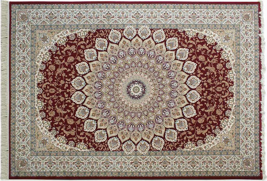 Bekas Carpets Da Vincie Bedroom Rugs Set Red Beige 3pcs