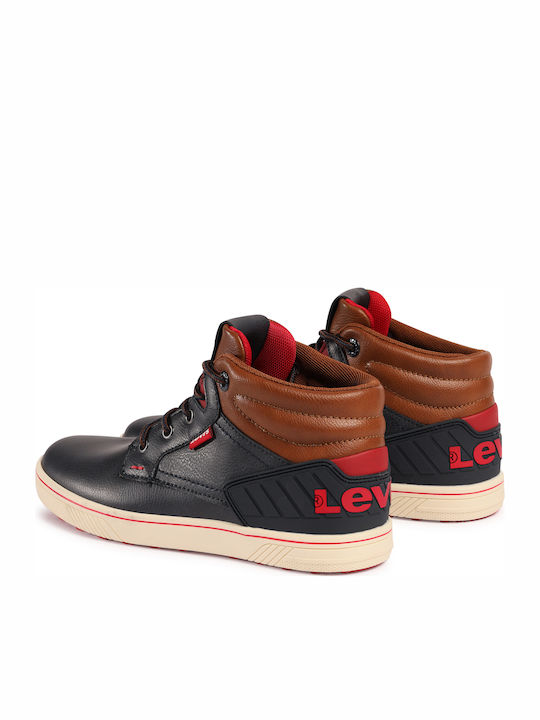 Portland Leather Kids Boots with Zipper Navy Blue