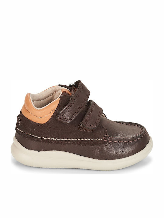 Cloud Tuktu T Kids Sneakers High Anatomic with Scratch Brown