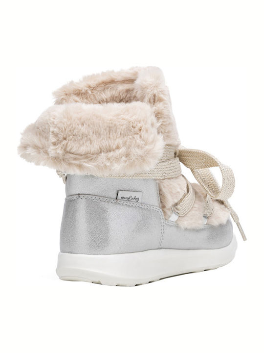 Amanda Snow Kinderstiefel mit Schnürsenkeln Beiges