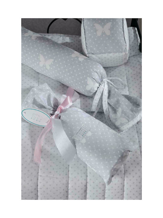 Down Town Home Baby Duvet Cover Set With Pillowcase Gray 105x150cm Down Town Home Baby Duvet Cover Set With Pillowcase Gray 105x150cm
