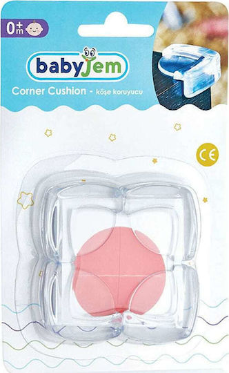 Baby Jem Protection Corner with Sticker made of Plastic in White Color 4pcs