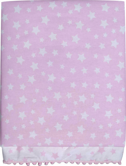 Morven Molly 1905 Бебешка кувертюра Двулицево Памук Розов 80x120см