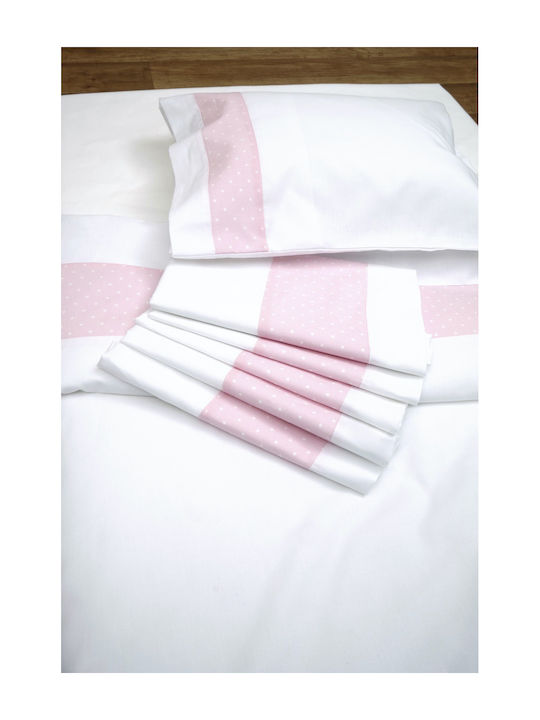 Viopros Duvet Crib Cotton Ρόμπιν Pink 120x160cm 648611