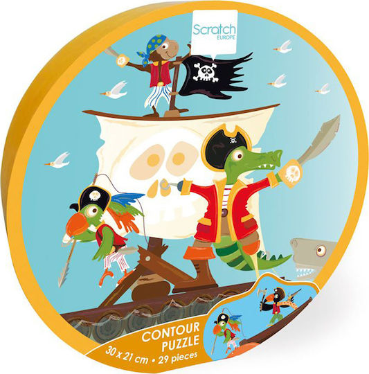 Παιδικό Puzzle Πειρατές για 3+ Ετών 29pcs Scratch Europe