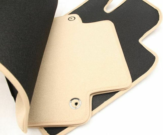 Petex Set of Front and Rear Mats 4pcs for Volvo S60 / S80 / V70 / XC 70 2000-2007 Beige
