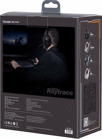 Baseus D05 Over Ear Gaming Headset με σύνδεση USB
