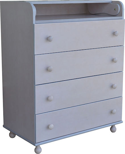 Large Baby Dresser with 4 Drawers White 94x46x101cm Large Baby Dresser with 4 Drawers White 94x46x101cm