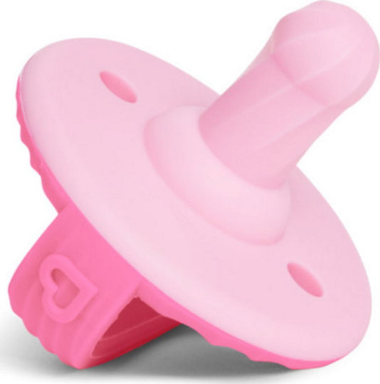 Munchkin Sili-Soothe & Teethe Suzete Silicon Roz - Mov pentru 3+ luni 2buc