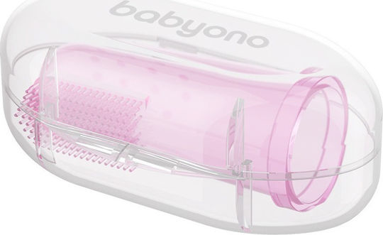 Babyono Бебешка Четка За Зъби За Пръст За 0м+ Розова