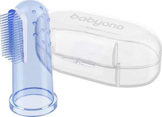 Babyono Baby Toothbrush Finger for 0m+ Blue