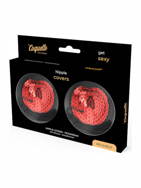 Coquette Chic Desire Nipple Covers Red with Tassels Coquette Chic Desire Nipple Covers Red with Tassels