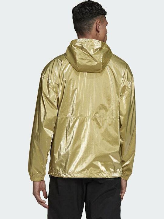 adidas Tolima-02 Reversible Windbreaker Μπουφάν Χρυσό
