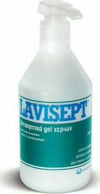 Lavipharm Lavisept Antiseptic Hand Gel with Pump 1000ml Natural