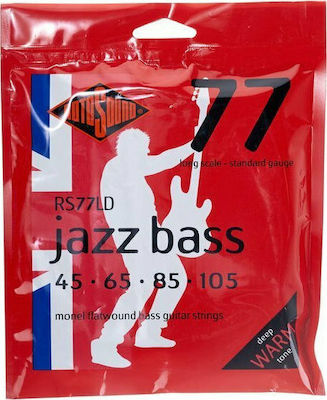 Rotosound Set Synthetischer Kern Saiten für Bass Jazz Bass 77 Standard 45 - 105"