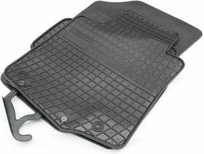 Frogum Set of Front and Rear Mats 4pcs from Rubber for Peugeot 107 Toyota Aygo Citroen C1 Black