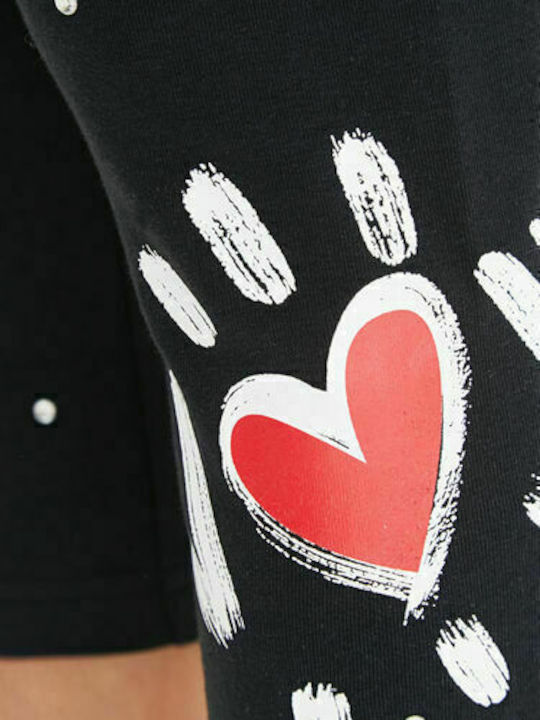 Παιδικό Κολάν Μακρύ Μαύρο Heart And Strass