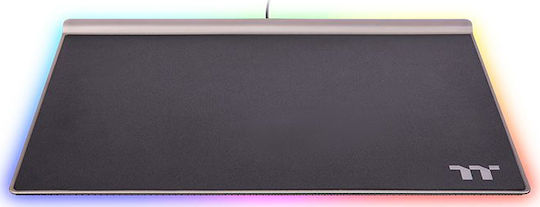 Thermaltake Argent MP1 Gaming Mauspad Mittel (359mm) mit RGB-Beleuchtung Schwarzes GMP-MP1-BLKHMC-01