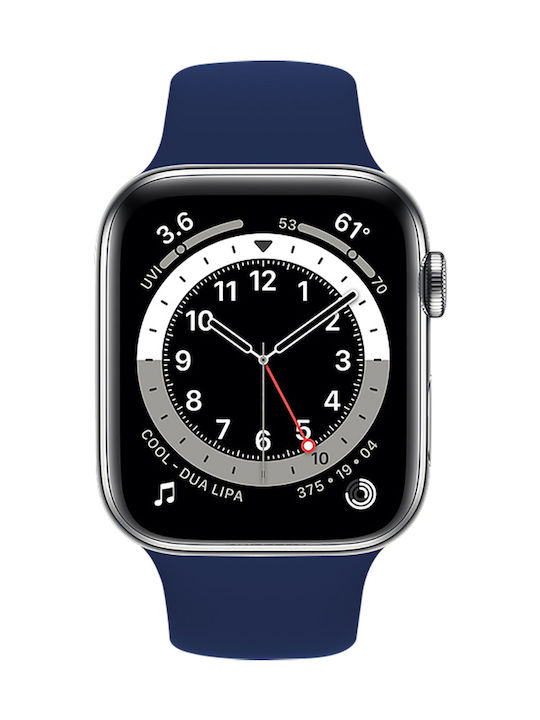 Rockrose Rough Jade Λουράκι Σιλικόνης Μπλε (Apple Watch 42/44/45mm)