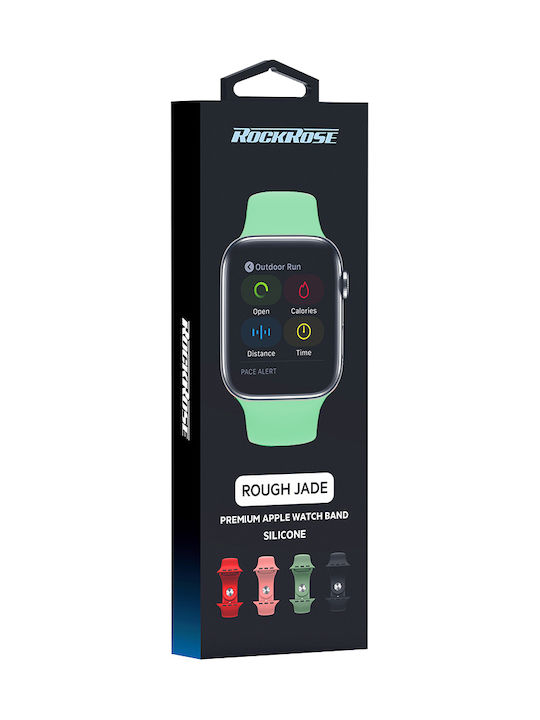 Rockrose Rough Jade Armband Silikon mit Pin Mint (Apple Watch 44/45/46mm/Ultra 49mm) RRBAWRJM
