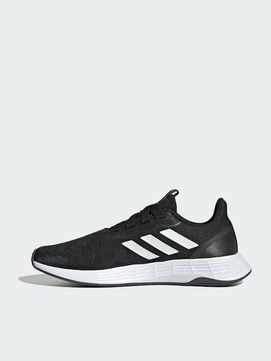 Adidas QT Racer Sport Γυναικεία Αθλητικά Παπούτσια Running Core Black / Cloud White / Grey Six