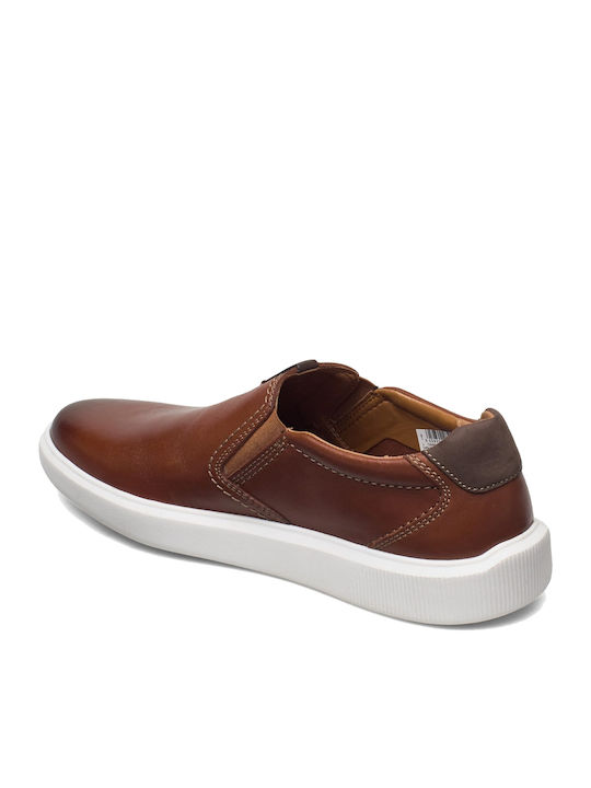 Cambro Step Кожа Мъжки Slip-On Тютюнев