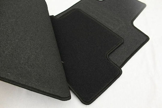 Petex Satz Vorder- und Hintermatten 4Stück aus Teppichboden für Peugeot 308 2013 Schwarz