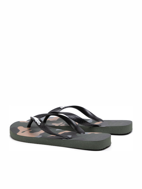 Top Camu Men's Flip Flops Black