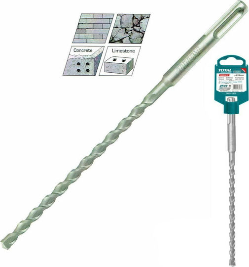 Total Diamond Drill Carbide with SDS Plus Shank for Masonry και Metal 14x210mm