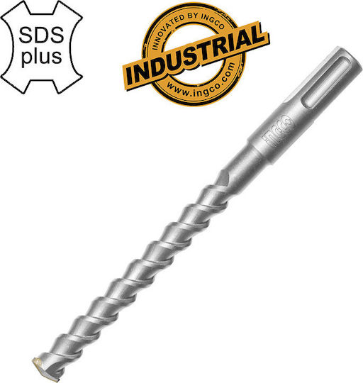 Ingco Four-Cut Drill Carbide with SDS Plus Shank for Masonry 12x100mm