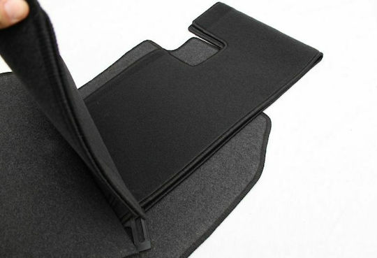 Petex Set of Front and Rear Mats 4pcs for Renault Grand Scenic 2009+ Black