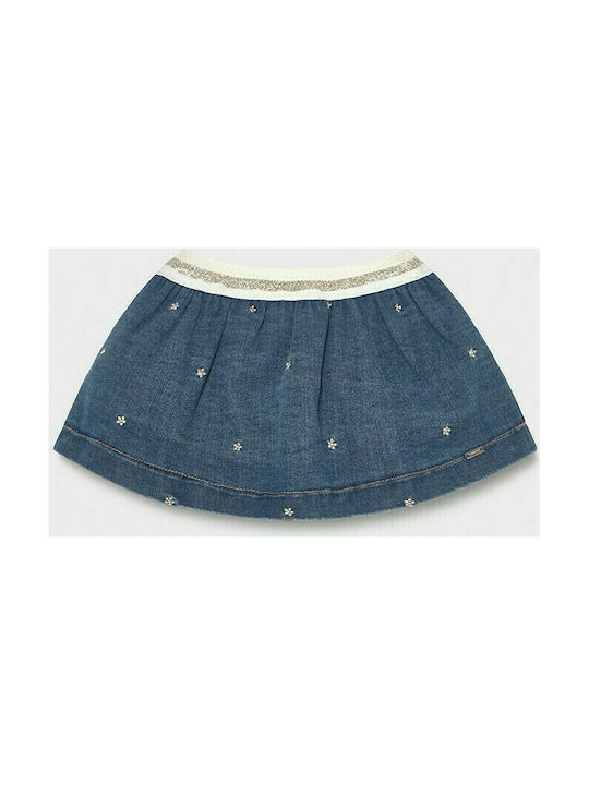 Mayoral Kids Denim Skirt Blue