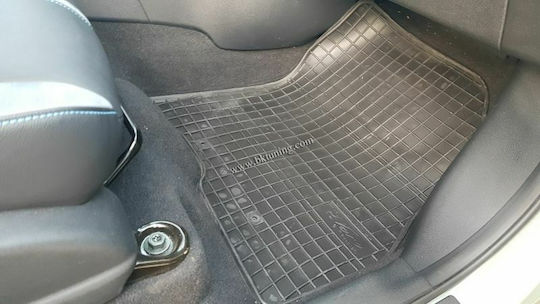 Frogum Set of Front and Rear Mats 4pcs for Nissan Leaf 2017+ Black