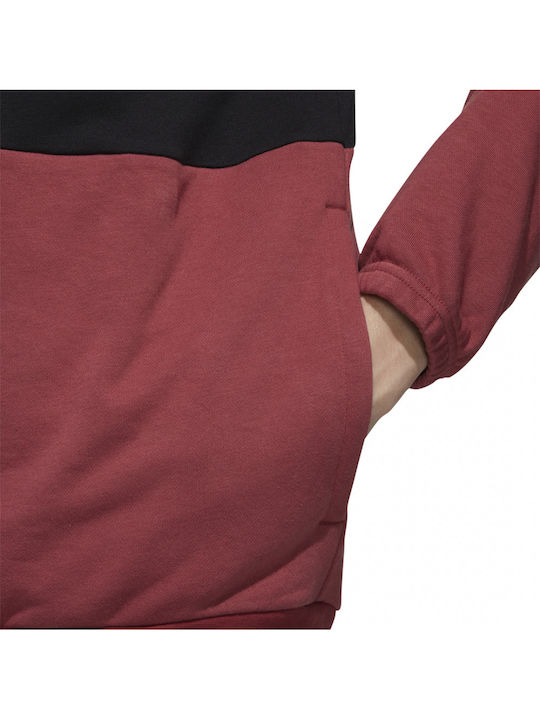 New Authentic Суитшърт с Качулка Black / Legacy Red