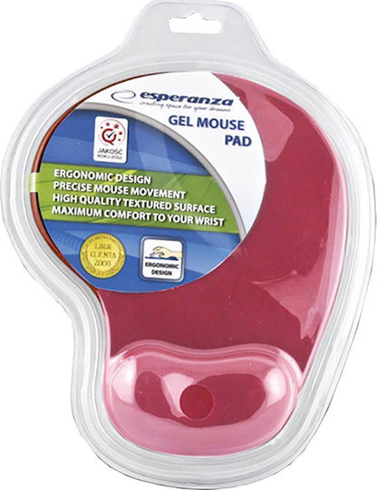 Esperanza Gel Mouse Pad 230mm with Wrist Support Red EA137R