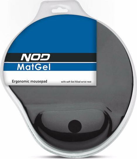 NOD MatGel Mouse Pad με Στήριξη Καρπού Μαύρο 141-0131