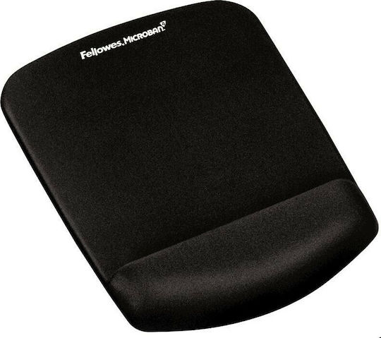 Fellowes Mouse Pad with Wrist Support Black 184.2mm Plushtouch Wrist