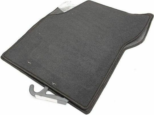 Petex Satz Vorder- und Hintermatten 2Stück aus Teppichboden für Peugeot 806 1994-2002 Schwarz