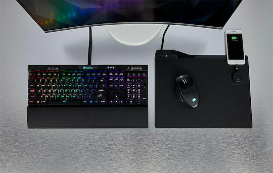Corsair MM1000 Qi Gaming Mouse Pad Medium (350mm) Black CH-9440022-EU