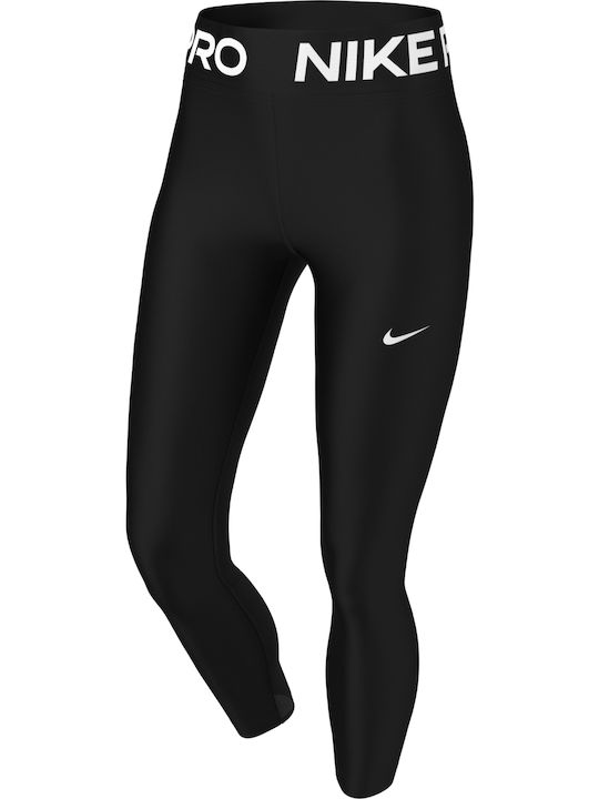 Pro 365 7/8 Women's Cropped Running Legging High Waisted Dri-Fit Black