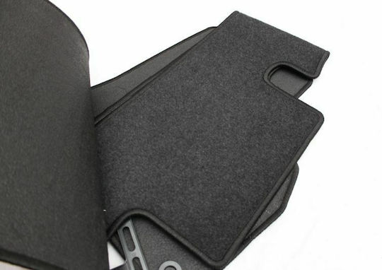 Petex Set of Front and Rear Mats 3pcs for Peugeot 5008 2009-2016 Black