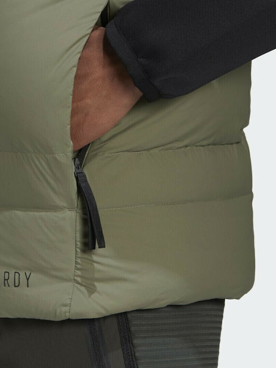 Cold.Rdy Down Sleeveless Athletic Jacket Khaki