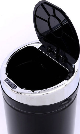 HomCom HomCom Mülleimer Aus Inox Mit Sensor 50lt Schwarze