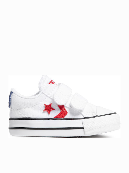 Converse Star Player Детски маратонки с велкро Бял