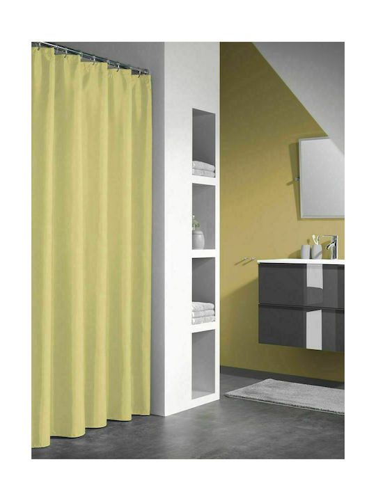 Sealskin Granada Κουρτίνα Μπάνιου 180x200 cm Κίτρινη