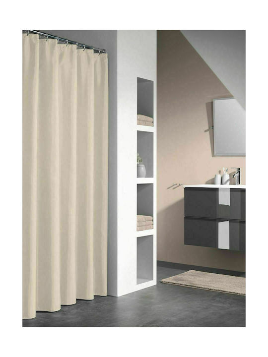 Sealskin Granada Shower Curtain 120x200cm Beige 217001160