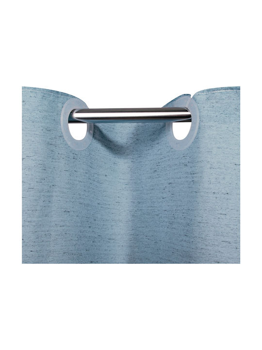 Greenwich Polo Club 2582 Fabric Shower Grommet Curtain 180x240cm Blue