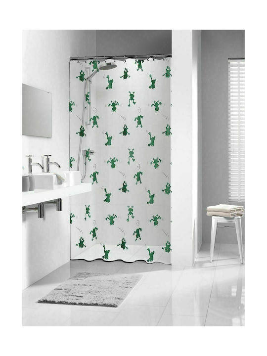 Sealskin Freddy Shower Curtain 180x200cm Green 210171334